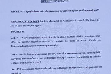 INCENTIVO A UTILIZAÇÃO DE COMBUSTÍVEIS RENOVÁVEIS