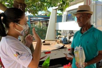 Entrega de Mascaras para participantes do CCI