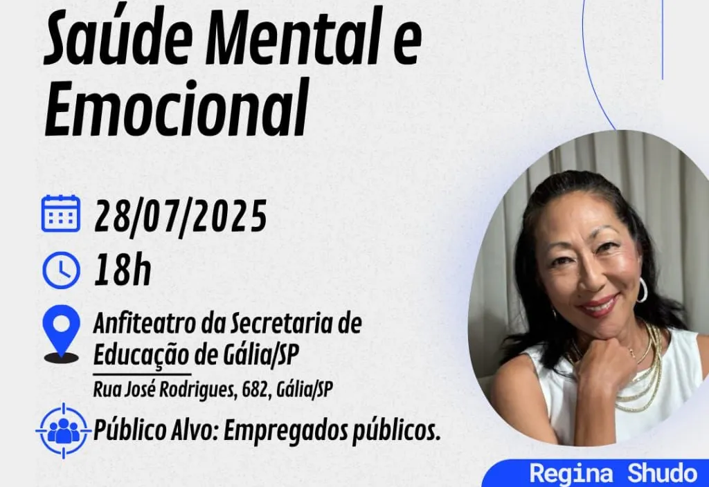 Palestra: Saúde Mental e Emocional dos Profissionais da Educação 2025
