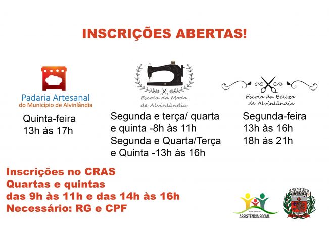 INSCRIÇÕES ABERTAS!