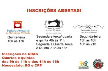 INSCRIÇÕES ABERTAS!