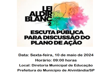 ESCUTA PÚBLICA PARA DISCUSSÃO DO PLANO DE AÇÃO